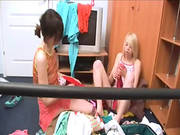 Two Lesbians In Dressing Room