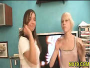 Teen Gal Kisses Lips Of Her Boyfriend -22