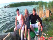 Lustful Man Kisses Girls Tits -60