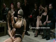 Large Breasts Horny Whore Tied With Hands Up Forced To Be Sex Sl