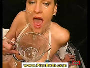 Slut Drinks Piss And Gets Bukkake In Fetish Gangbang