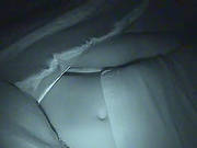 Randy Babe Riding Cock In Homemade Video Taped On Night Vision Camera