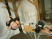 Hot Bdsm Action With A Machine And A Slender Brunette