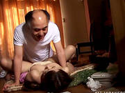 Old Man Is So Happy To Fuck This Delicious Cunt Of Yui Hatano