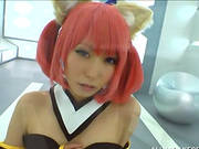 Slim Japanese Girl In Sexy Costume Gets Pounded On A Sofa
