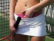 Masturbating At The Tennis Court