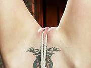 Tiny Southern Belle Hung Upside Down, Clamped, Flogged, Her Huge Nipples Tortured, Made To Cum Hard!