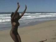 Black Girl On Beach Flashing Boobs And Pussy In Car