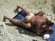 Real Amateur Couple #rec Fucks On The Sunny Beach Voyeur