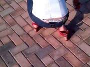 Thong Slip - Sexy Girl In Calvin Klein Thong - Great :-)