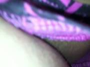 Wife In Snazzy Red And Black Cotton Panties