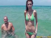 Bikini-clad Latina Mary Jane Hides Her Nice Boobs!