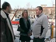 French Blonde Talking Dirty With Two Hot Men
