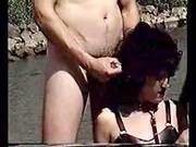 Vintage Public Bdsm Movie Of A Hot Brunette Slave