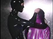 Purple Latex Yielding Whipped On Table