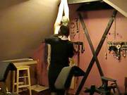 Masked Submissive Male Slave Tied Up And Tortured