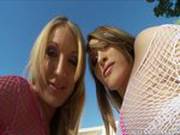 Katie Summers And Amy Brooke Get Fucking Drilled Together