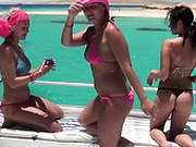 Spoiled Russian Whores Dance Wearing Tiny Bikini