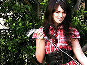 Sexy Golf Player With Nice Butt Ashly Masturbates On The Green Lawn