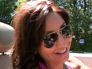 Horny Brunette Milf Gives Deepthroat Blowjob
