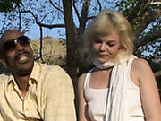 Cheap Russian Slut Gives A Head To Massive Black Penis