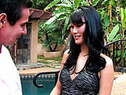 Divine Asian Babe Gives A Head To Massive Dick In Public