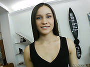 Frisky Brunette Teen Mouth Fucks Massive Penis In Pov Scene
