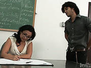 Uncontrollably Hot Teacher Gives Her Student A Hot Blowjob