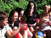 College Students Go Wild At An Outdoor Group Sex Party