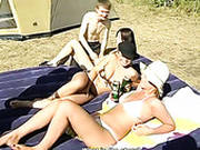 Spoiled Chicks Allison, Nova & Hailey Are Ready To Turn Camping Into Group Sex