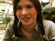 Sextractive Russian Bimbos Tanata Gives A Head In Public Toilet