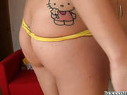 Dirty Brunette Girl Gets Buttplugged