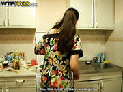 Kinky Girl Hailey Rubs Her Pussy Under The Table