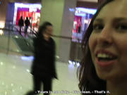 Ugly Russian Bitch Is Shopping In A Mall