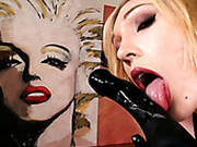 Lewd Blond Hussy Squirts After An Intensive Fuck With Dildo