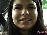 Naughty Czech Chcik Zuzinka Plays With Her Pussy In A Taxi