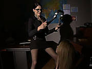 Brutal And Dominant Professor Plays With Her Sexy Blonde Student
