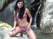 Tiny Brunette Slut Bella Is Posing On Cam Showing Off Her Small Tits