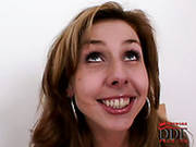 Giggling Light Haired Slut Wins A Dick For Demonstrating Her Sucking Skills