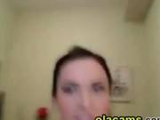 Inked Busty Brunette Anal On Webcam