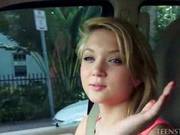 Skinny Teen Picked Up For Ride Turns Into Slut