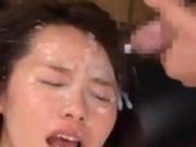 Bukkake For This Kinky Japanese Cutie