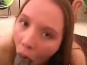 Curvy Teen Sucks On A Big Black Cock Pov