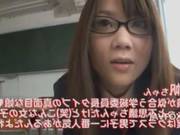 Cute Japanese Schoolgirl Teasing In Her Classroom