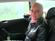 Gorgeous Iva Gets Paid For Sex In Taxi And She Receives Cumshot Load