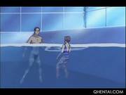 Smashing Hentai Nymph In Glasses Having Sex In The Pool