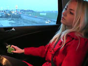 Victoria Gets Fucked In Taxi And Receives A Load Of Sperm In Her Pussy
