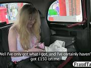 Amateur Bimbo Gets In A Fraud Taxi Who Overcharges Her Big Time
