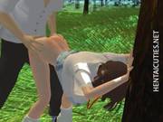 Sexy 3d Anime Babe Gets Nailed Outside