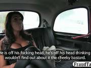 Huge Tits Amateur Sex In A Taxi With The Driver